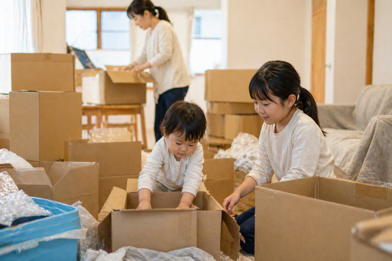 帰国引っ越し準備のイメージ