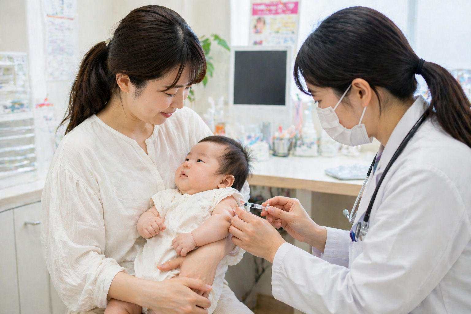赤ちゃんの予防接種イメージ